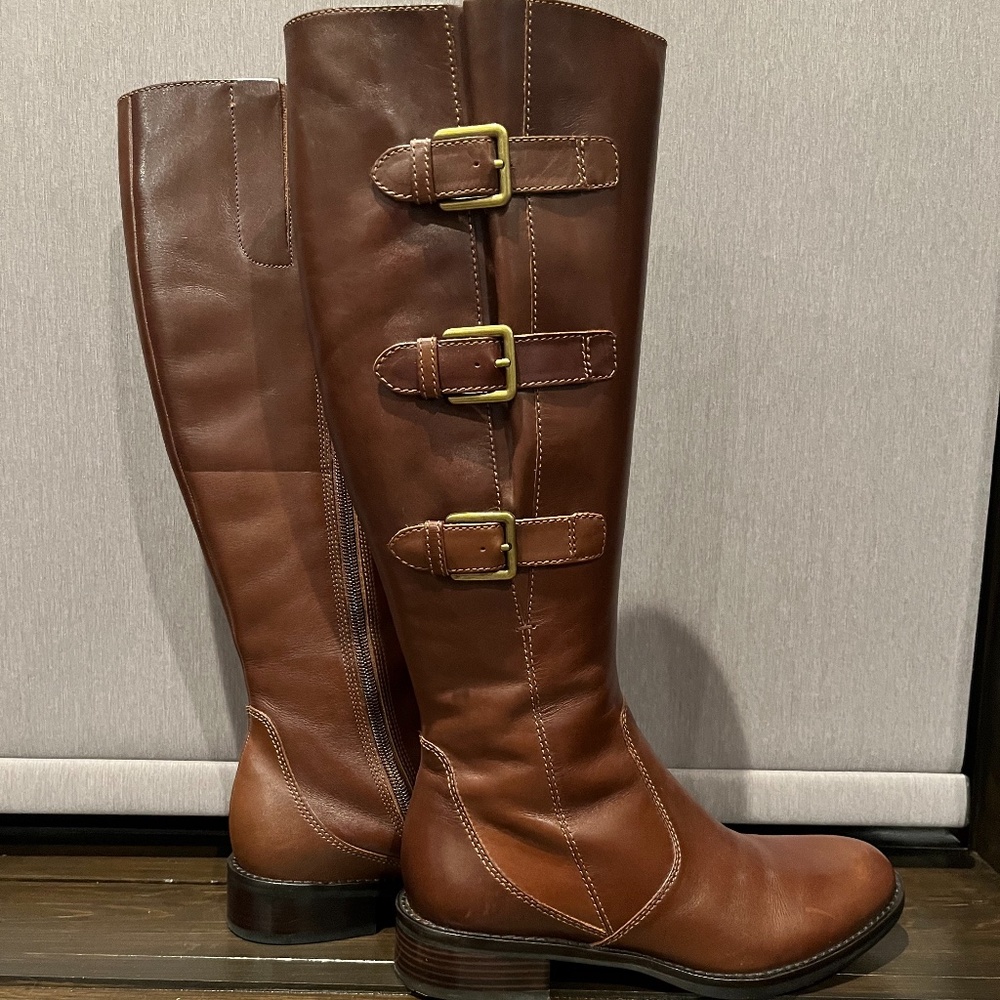ECCO Hobart Brown High Boots